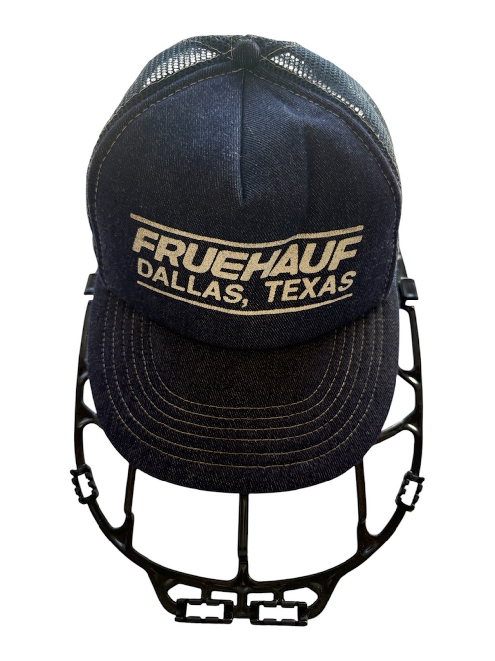 Vintage  FRUEHAUF snapback Trucker Hat ~farmer